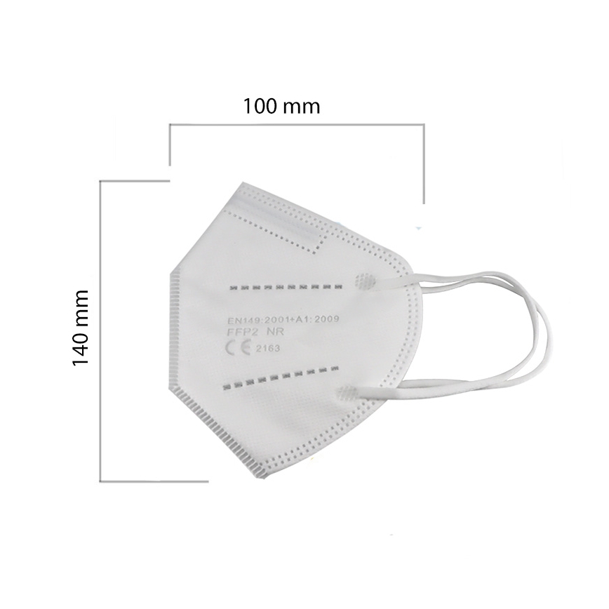Respirátor detská veľkosť FFP2 Kids NR CE 0370 biela 20ks