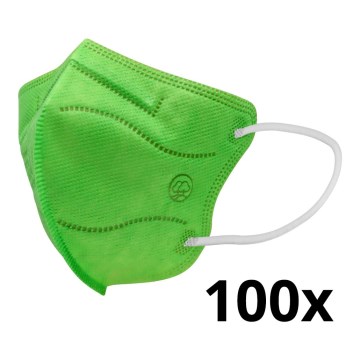 Respirátor detská veľkosť FFP2 Kids NR CE 0370 zelený 100ks