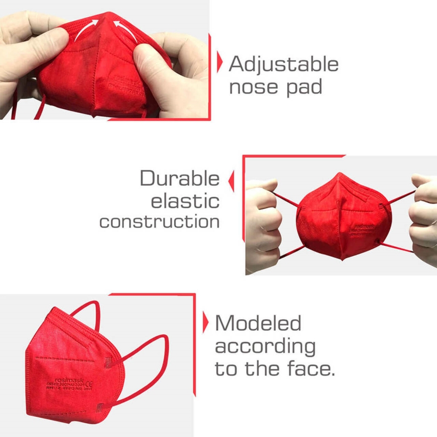 Respirátor detská veľkosť FFP2 ROSIMASK MR-12 NR modrý 50ks