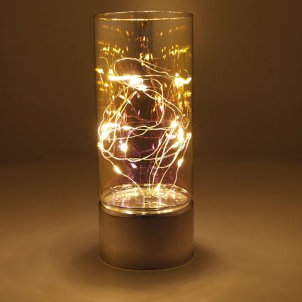 Dekorácia s LED reťazou 3xAA teplá biela