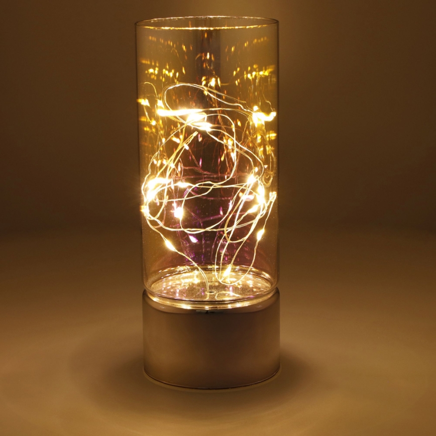 Dekorácia s LED reťazou 3xAA teplá biela