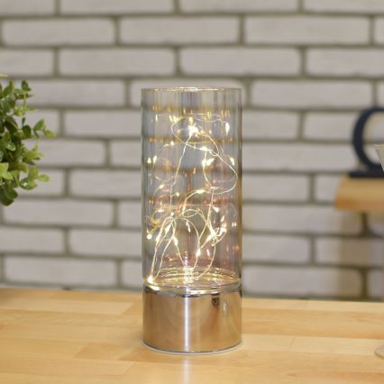 Dekorácia s LED reťazou 3xAA teplá biela