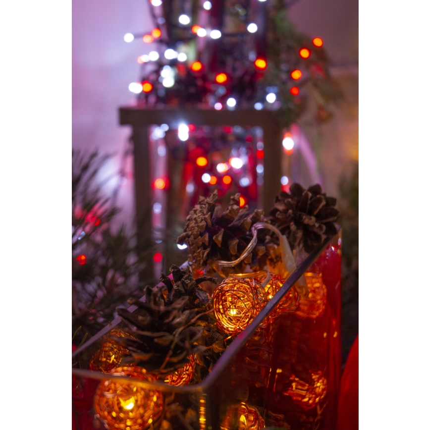 LED Dekoračný reťaz 10xLED/2xAA teplá biela