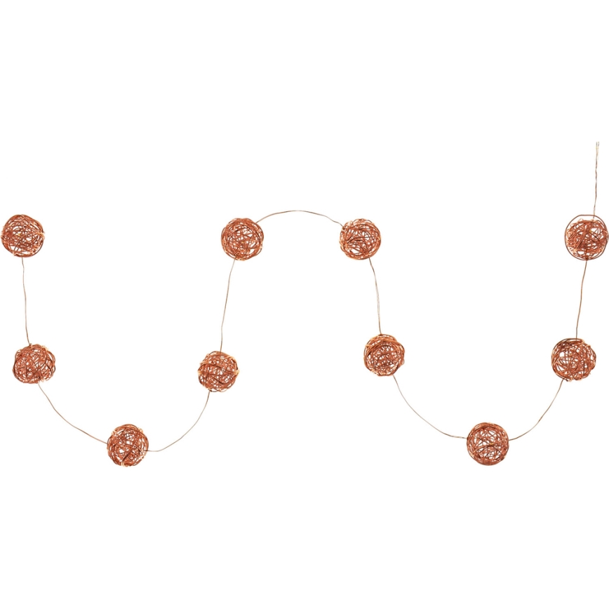 LED Dekoračný reťaz 10xLED/2xAA teplá biela