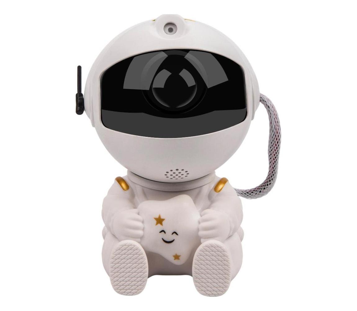 - LED detský projektor 230 V astronaut 12,5 cm s diaľkovým ovládaním 52001223