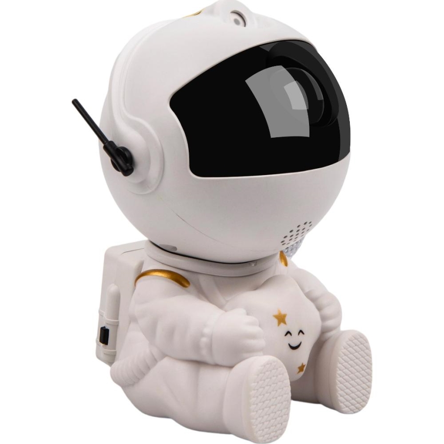 LED detský projektor 230V astronaut 12,5 cm + diaľkové ovládanie