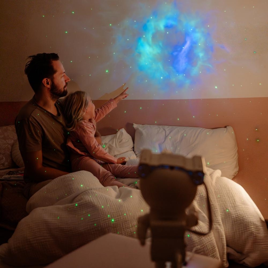 Retlux - LED Detský projektor 230V astronaut 23,3 cm + diaľkové ovládanie