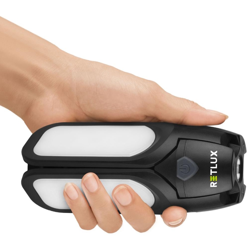 Nabíjateľná LED kempingová svietilka so solárnym panelom LED/3W/1600 mAh IPX4