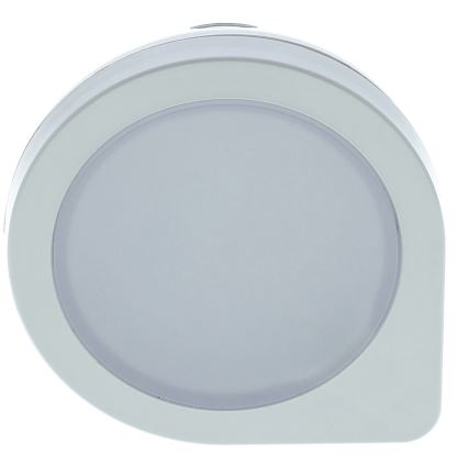 LED Orientačné svietidlo so senzorom do zásuvky LED/0,4W/230V 3000K biela