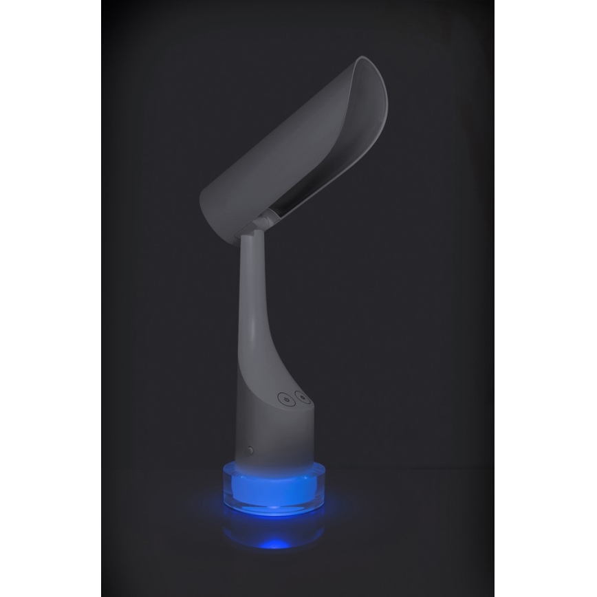 LED RGBW Stmievateľná nabíjacia stolná lampa LED/5W/5V 2000 mAh 3000/6000K biela