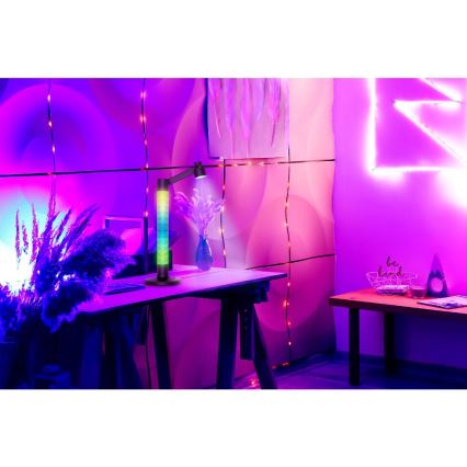 LED RGBW Stmievateľná stolná lampa LED/10W/5V 2700-6000K Wi-Fi Tuya + diaľkové ovládanie