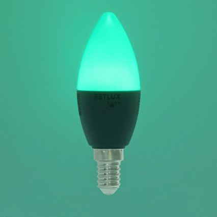 LED RGBW Stmievateľná žiarovka C37 E14/4,5W/230V 2700-6500K Wi-Fi Tuya