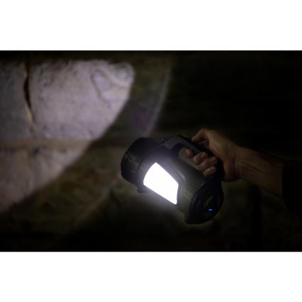 LED Stmievateľná vonkajšia nabíjacia baterka s powerbankou LED/21W/4400mAh IP44