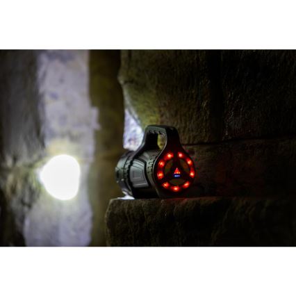 LED Stmievateľná vonkajšia nabíjacia baterka s powerbankou LED/21W/4400mAh IP44