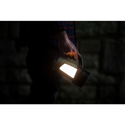 LED Stmievateľná vonkajšia nabíjacia baterka s powerbankou LED/21W/4400mAh IP44