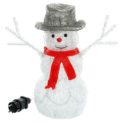 LED Vianočná dekorácia LED/1,35W/230V IP44 snehuliak