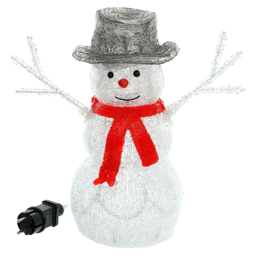 LED Vianočná dekorácia LED/1,35W/230V IP44 snehuliak