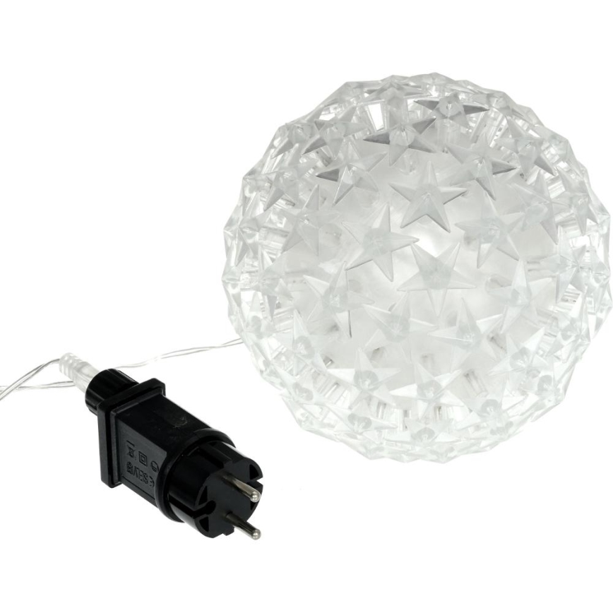 LED Vianočná dekorácia LED/230V/teplá biela guľa
