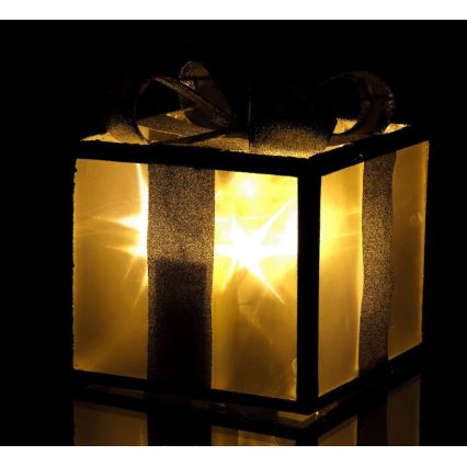 LED Vianočná dekorácia LED/2xAA 20 cm darček