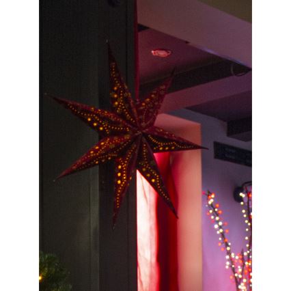 LED Vianočná dekorácia LED/3xAA hviezda červená