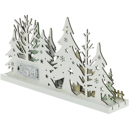 LED Vianočná dekorácia LED/3xAAA/teplá biela les