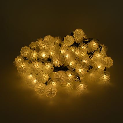 LED Vianočná vonkajšia reťaz  80xLED/25m IP44 teplá biela