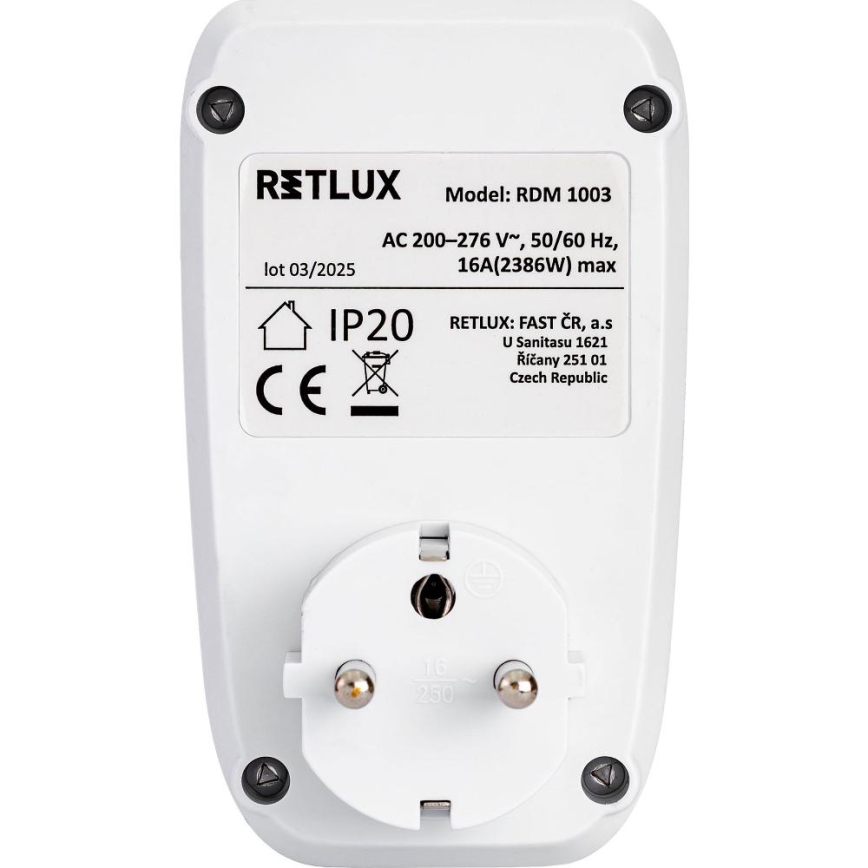 Merač spotreby elektrickej energie 3680W/230V