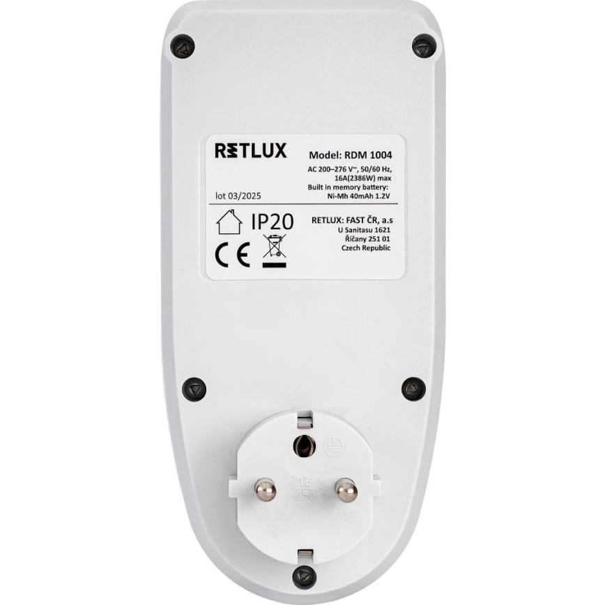 Merač spotreby elektrickej energie 3680W/230V