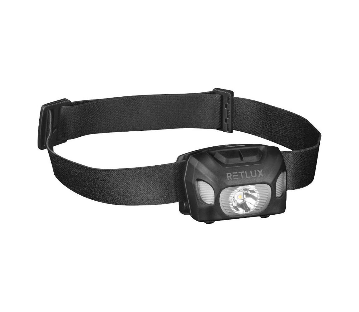 - nabíjacia LED čelovka 3 W/1200 mAh IP44 čierna 52001054