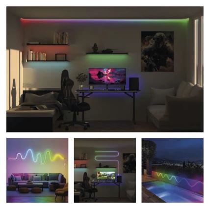 RGBIC LED Stmievateľný pásik GoSmart LED/24W/230V 3 m Wi-Fi Tuya