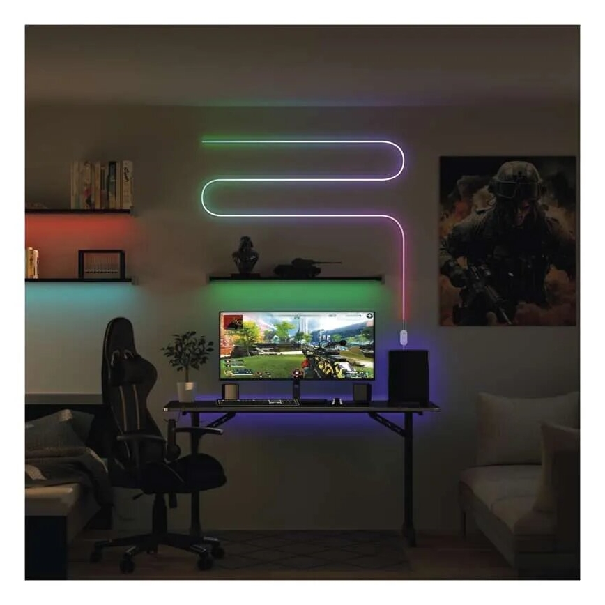 RGBIC LED Stmievateľný pásik GoSmart LED/33W/230V 5 m Wi-Fi Tuya