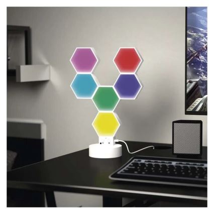 RGBIC Stmievateľná stolná lampa GoSmart LED/5,5W/230V Wi-Fi Tuya