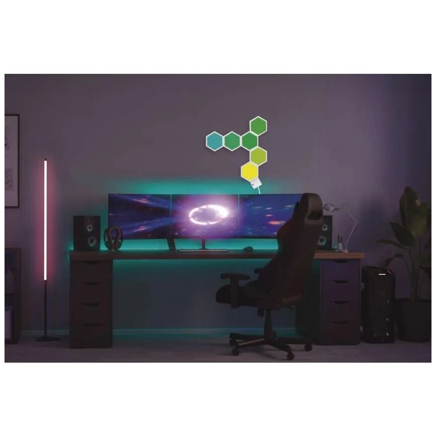 RGBIC Stmievateľná stolná lampa GoSmart LED/5,5W/230V Wi-Fi Tuya