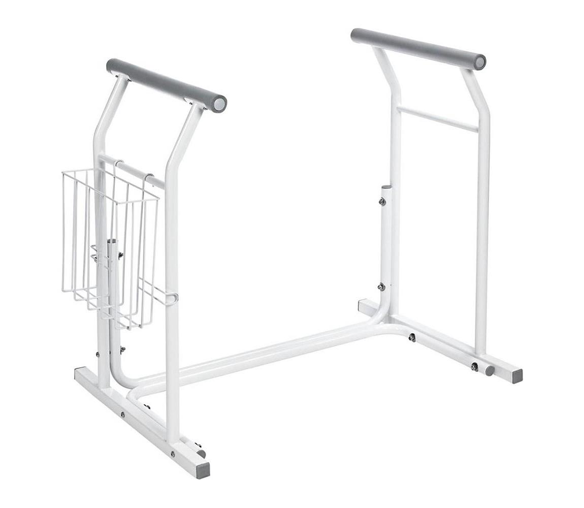 Ridder - Oporné mobilné madlá k WC 66x71,5 cm biele A0110101