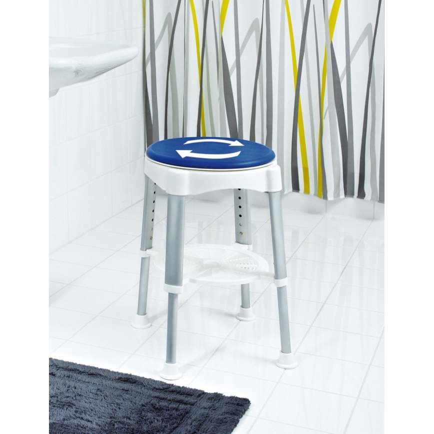Ridder - Otočná stolička 58x35,5 cm modrá/biela