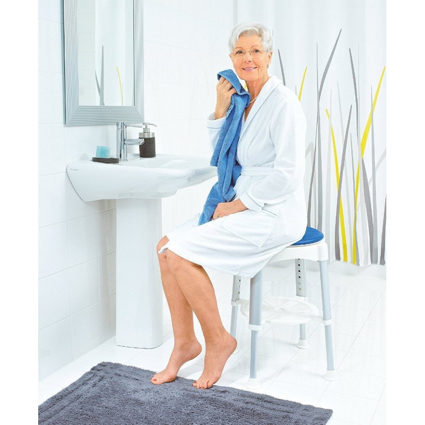 Ridder - Vrtljiv stolček 58x35,5 cm modro/bela