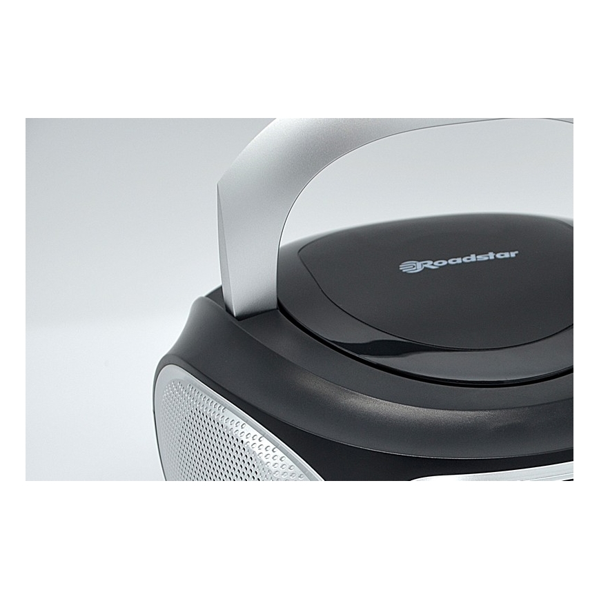 Roadstar CDR-365U/SL - Rádio s FM/PLL a USB 32W/230V/4xLR14 čierna/strieborná