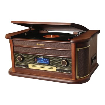 Roadstar HIF-1996D+BT - Hi‑Fi systém s gramofónom, rádiom, CD a kazetovým prehrávačom, 40W/230V + diaľkový ovládač