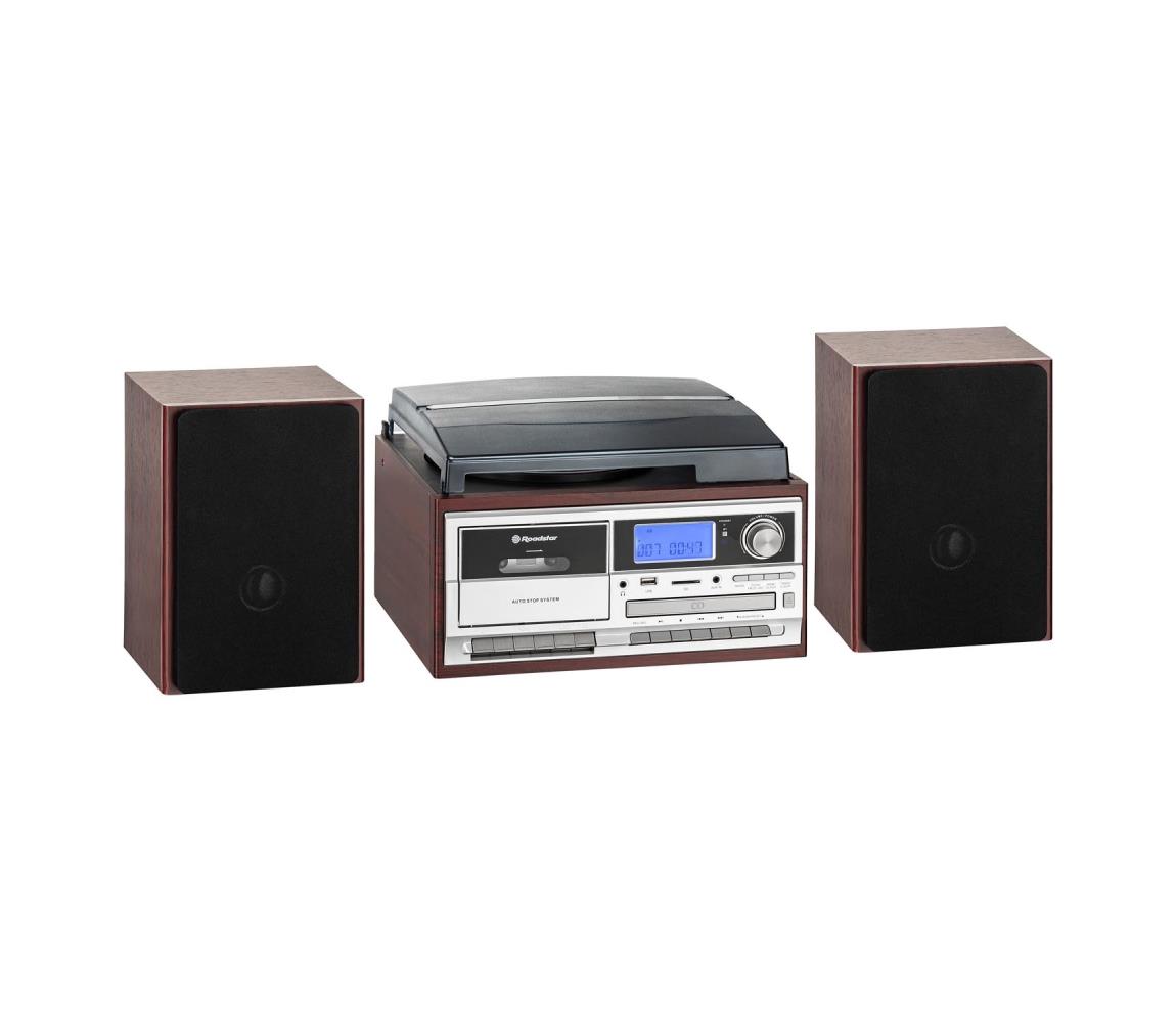 Roadstar HIF-8892 EBT - Hi-Fi systém s gramofónom, CD prehrávačom a kazetou, 64 W/230 V + diaľkovým ovládačom HIF-8892 EBT