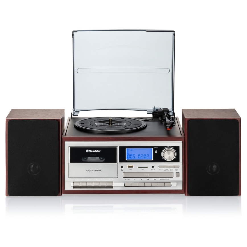 Roadstar HIF-8892 EBT - Hi-Fi systém s gramofónom, CD a kazetou 64W/230V + diaľkové ovládanie