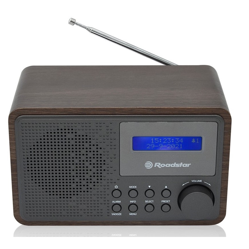 Roadstar HRA-700D+/WD - Rádio s DAB+, FM a budíkom 16W/230V/4xAA