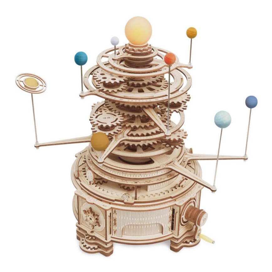 RoboTime - 3D drevené mechanické puzzle Planetárium