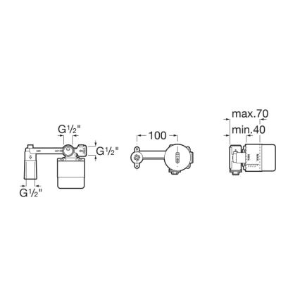 Roca A525220603 - Montážne teleso pre podomietkové batérie