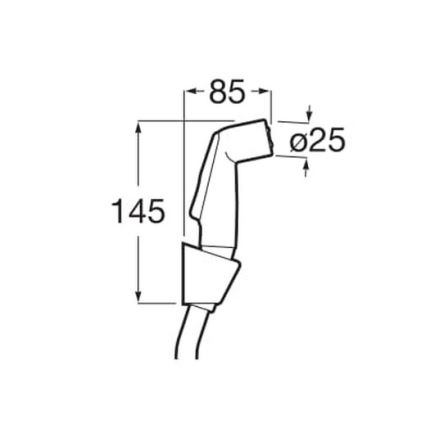 Roca A5B9130C00 - Bidetová sprška BE-FRESH lesklý chróm