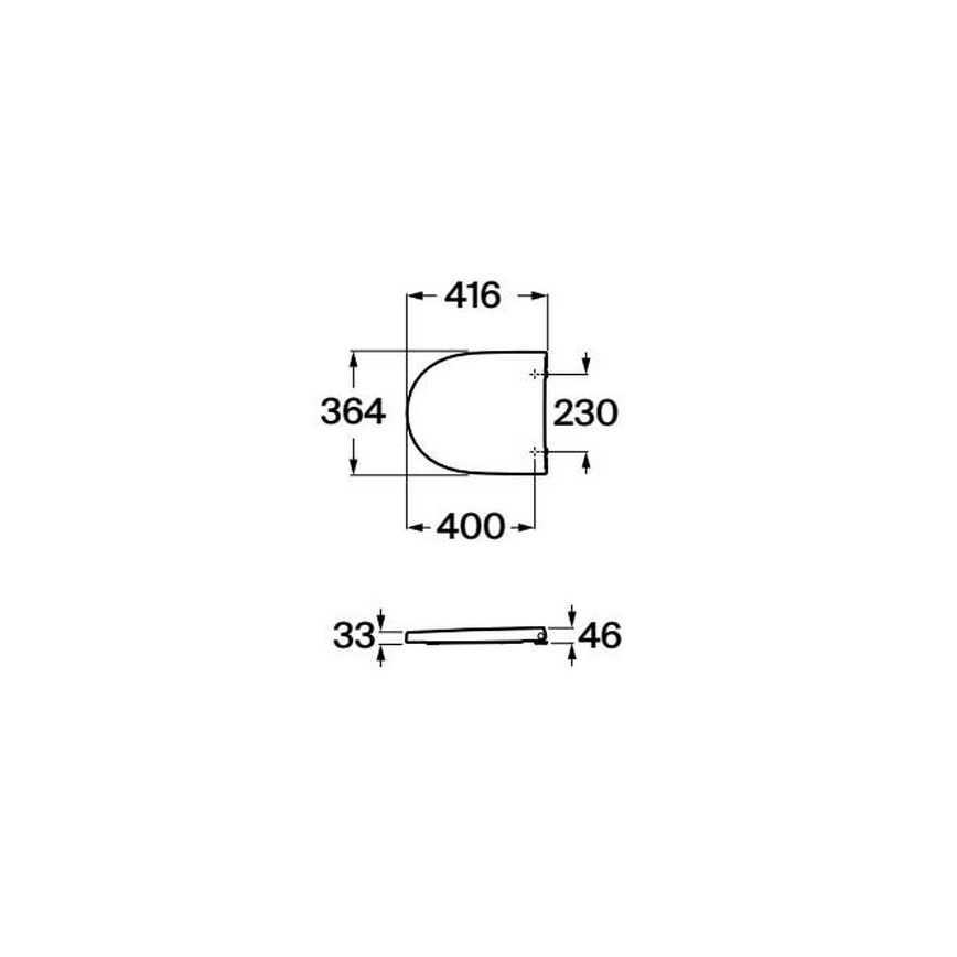 Roca A8012AC00B - WC sedátko SoftClose MERIDIAN supralit/biela