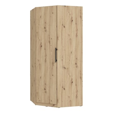 Rohová šatníková skriňa MARO 94x213 cm dub artisan
