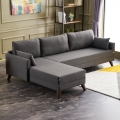 Rohová sedacia súprava do L RIGA antracit ľavá