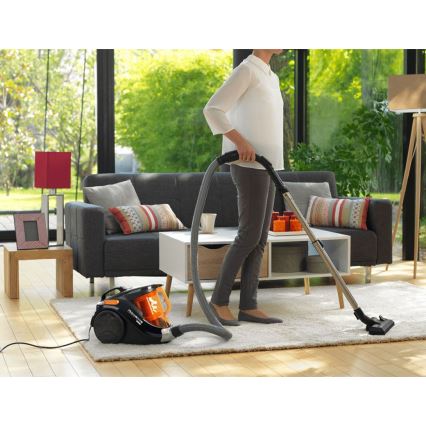 Rowenta - Bezsáčkový vysávač COMPACT POWER 1,5l 750W/230V čierna/oranžová