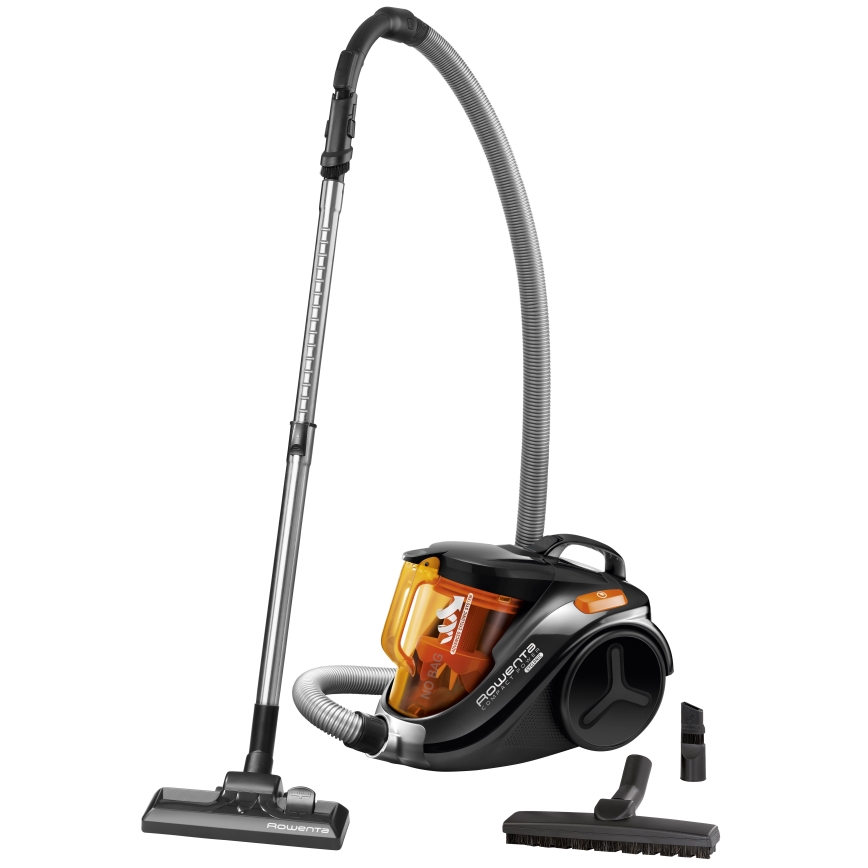Rowenta - Bezsáčkový vysávač COMPACT POWER 1,5l 750W/230V čierna/oranžová