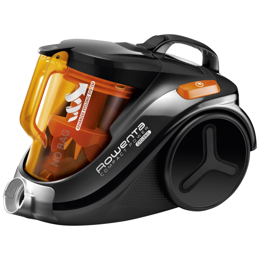 Rowenta - Bezsáčkový vysávač COMPACT POWER 1,5l 750W/230V čierna/oranžová